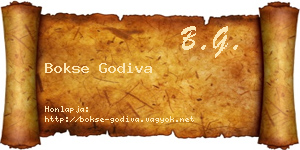 Bokse Godiva névjegykártya